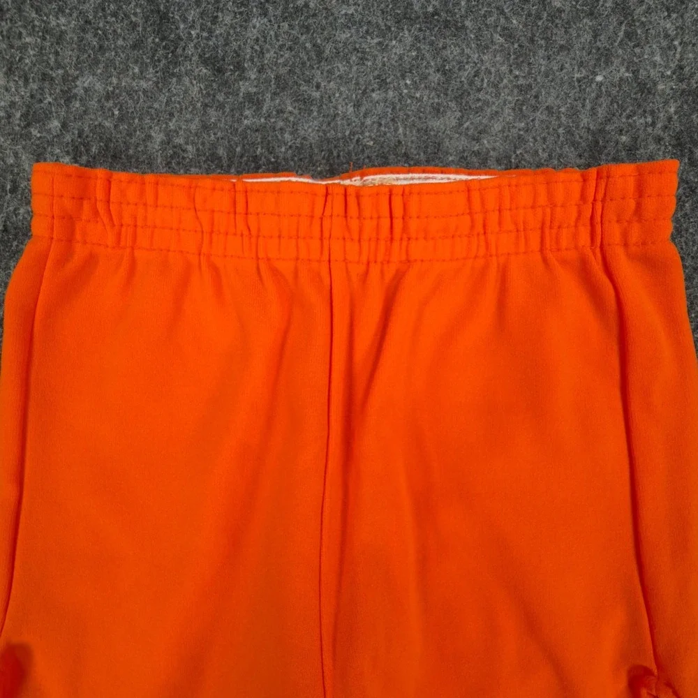 ```Yale Vintage 70s Athletic Shorts Mens XS Orange Nylon NWT```